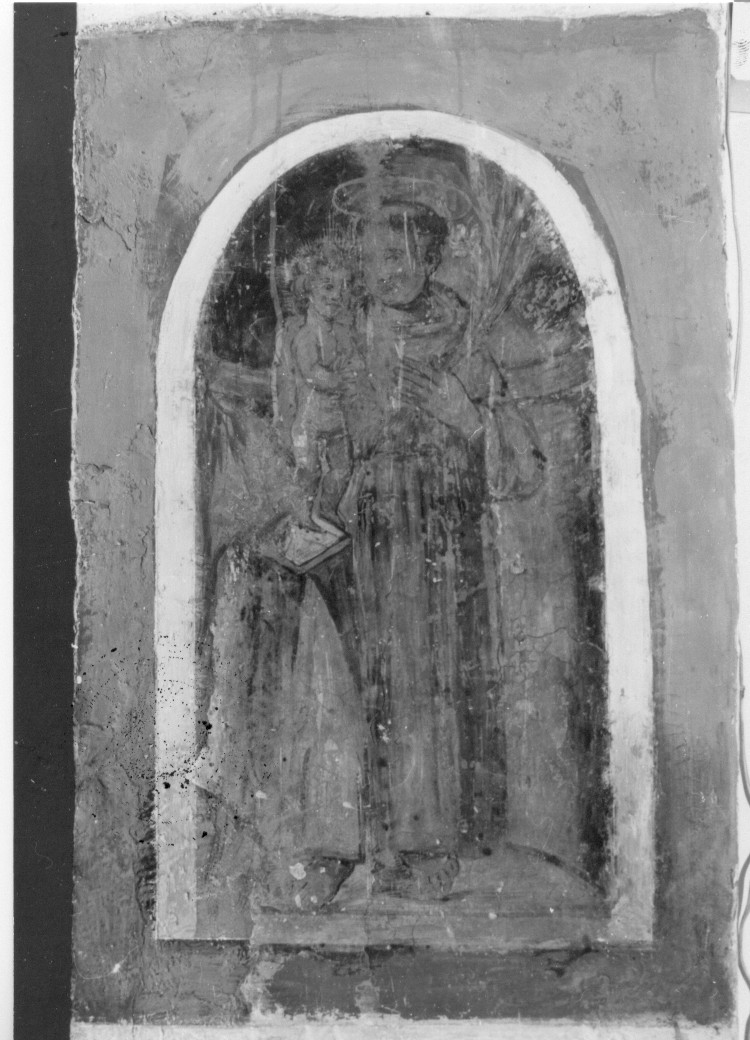 Sant'Antonio da Padova con il bambino (dipinto) - ambito Italia centrale (sec. XIX)