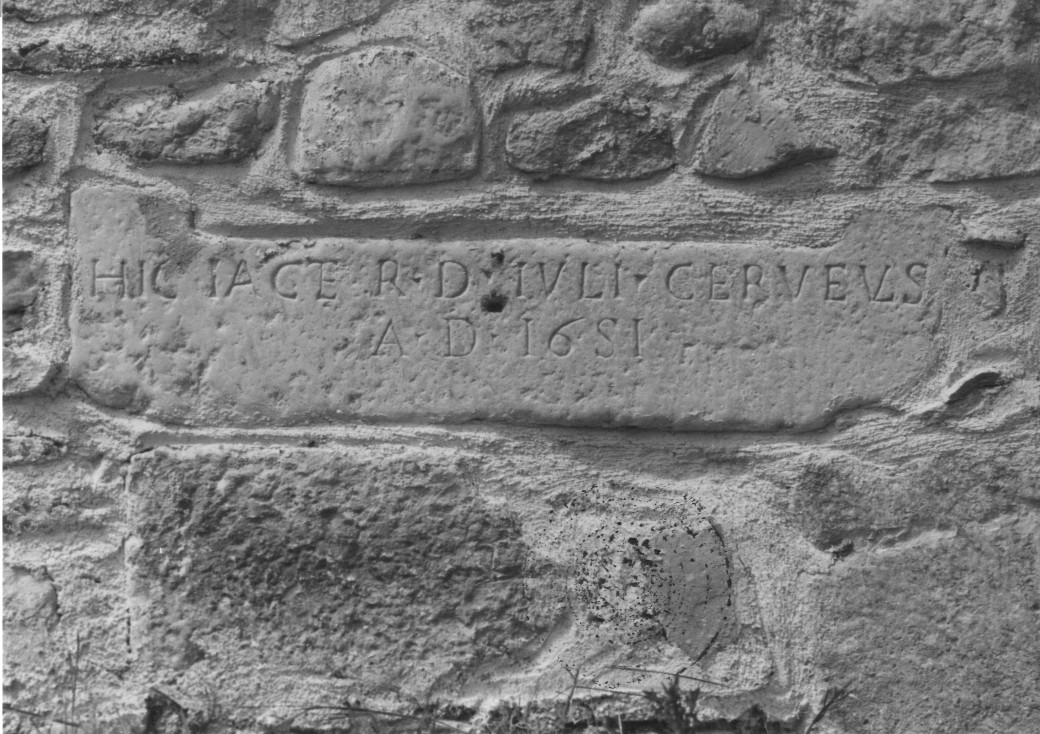 lapide tombale - ambito Italia centrale (sec. XVII)