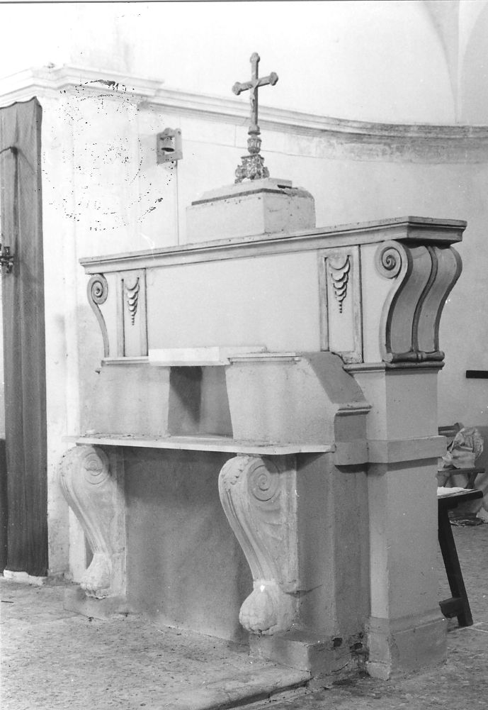 altare maggiore, opera isolata - ambito Italia centrale (fine/inizio secc. XVIII/ XIX)