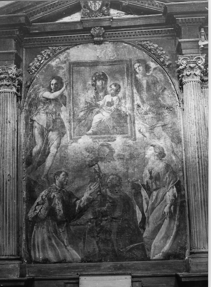 Madonna con Bambino e Santi (dipinto, opera isolata) - ambito Italia centrale (fine/inizio secc. XVII/ XVIII)