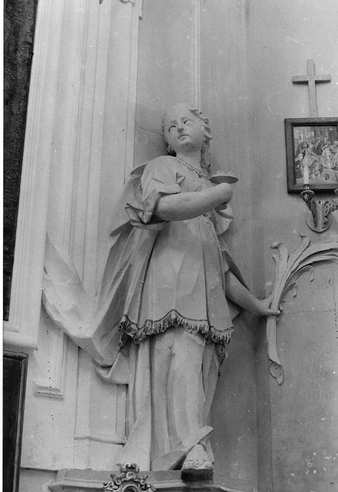 Santa Lucia (decorazione plastica, opera isolata) - ambito Italia centrale (sec. XIX)