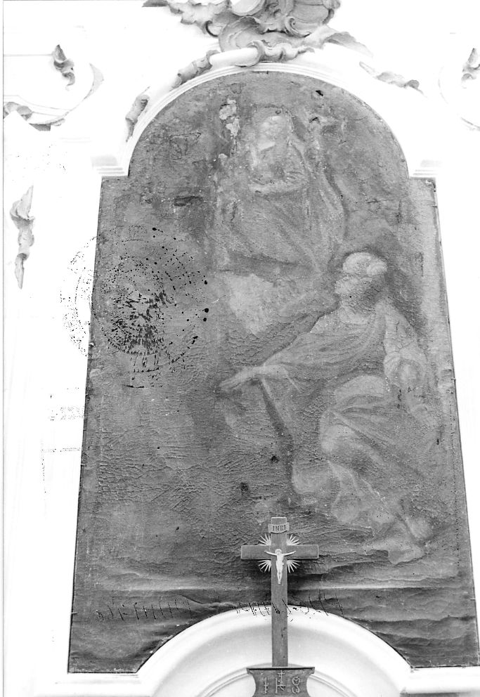 Santa Maria delle Grazie, Madonna con personaggi che implorano il suo aiuto (dipinto, opera isolata) - ambito Italia centrale (sec. XVIII)
