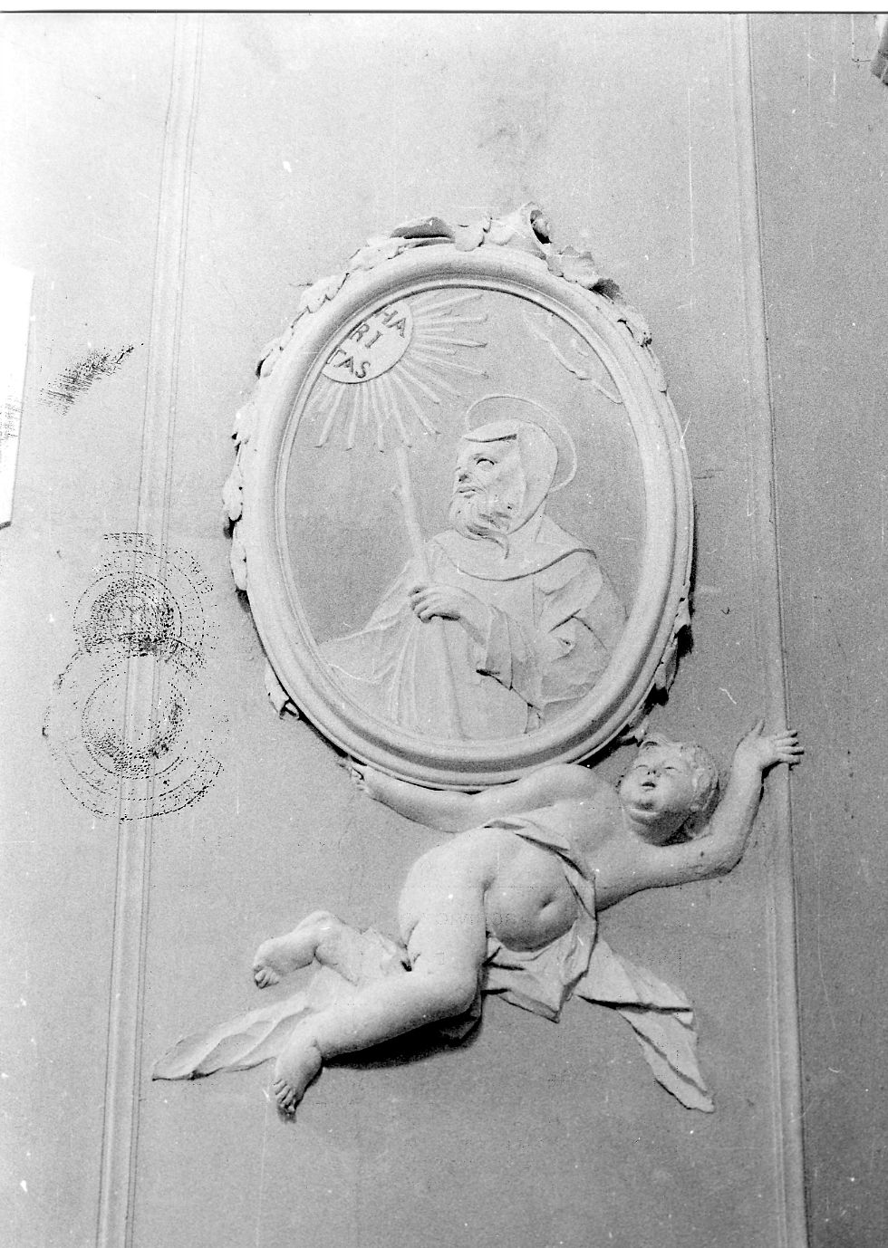 San Francesco di Paola (decorazione plastica, opera isolata) - ambito Italia centrale (sec. XIX)