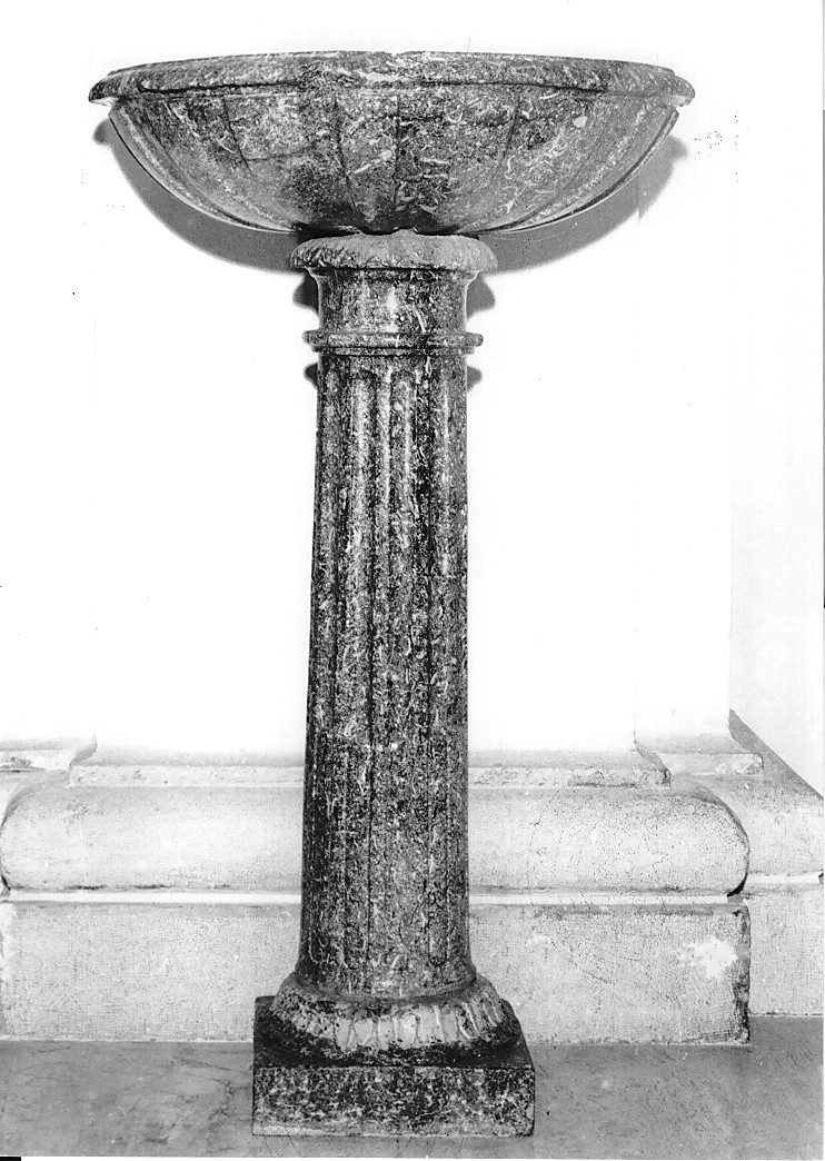 acquasantiera, serie - ambito abruzzese (sec. XIX)