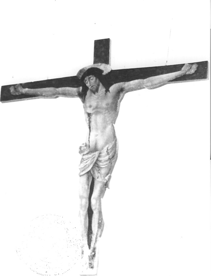 Cristo crocifisso (dipinto, opera isolata) di Aquili Antonio detto Antoniazzo Romano (attribuito) (sec. XIV)
