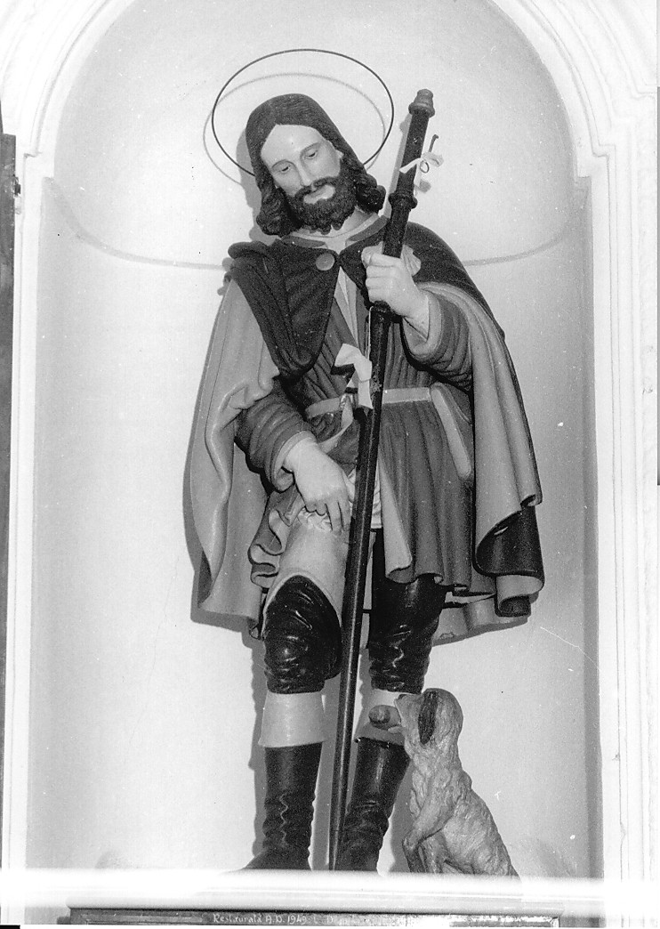San Rocco (statua, opera isolata) - ambito abruzzese (fine/inizio secc. XVIII/ XIX)