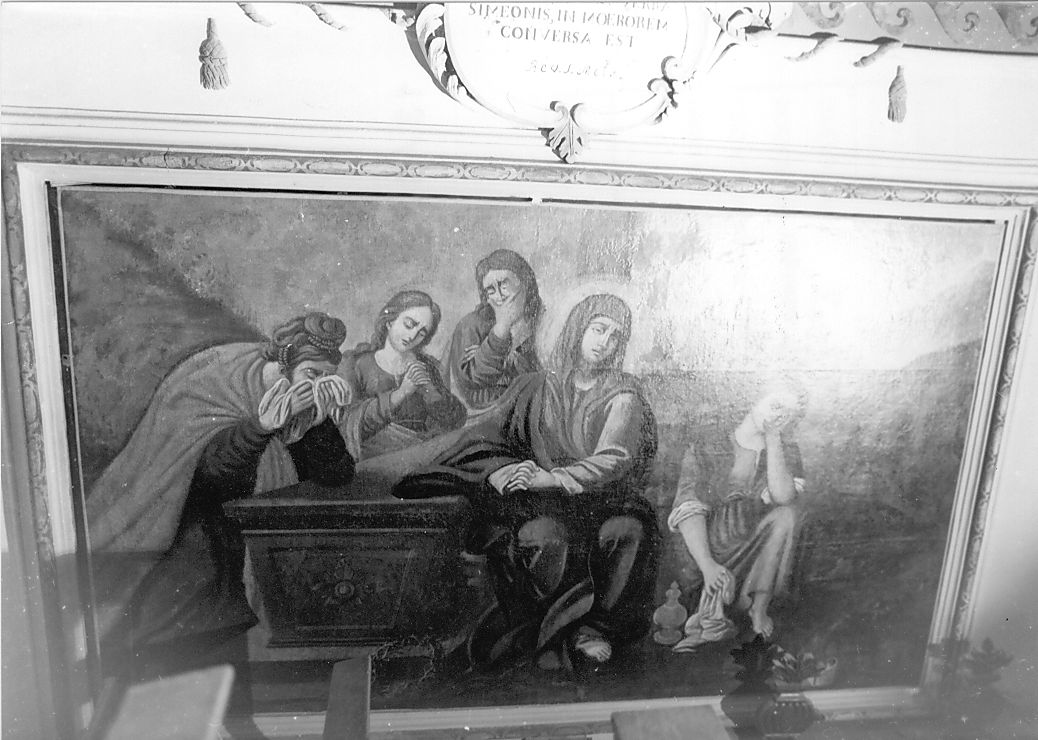 Vergine e Pie donne al Santo Sepolcro (dipinto, opera isolata) - ambito abruzzese (sec. XIX)