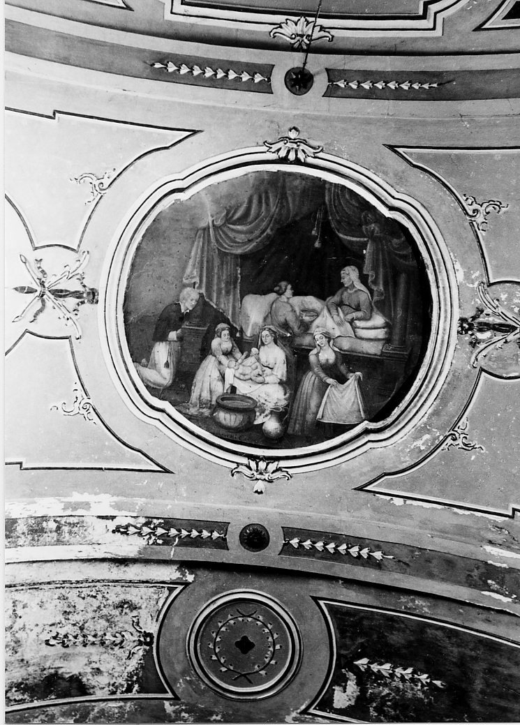 nascita di Maria Vergine (dipinto) di Corrado da Capestrano (attribuito) (sec. XIX)