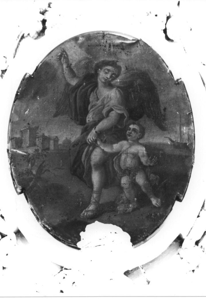 Tobia e San Raffaele Arcangelo in viaggio (dipinto, opera isolata) - ambito abruzzese (sec. XVIII)