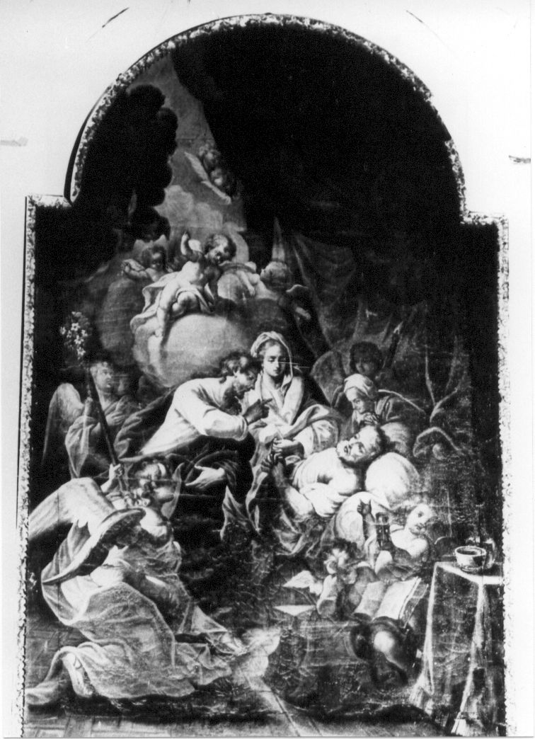 morte di San Giuseppe (dipinto, opera isolata) - ambito abruzzese (sec. XVIII)