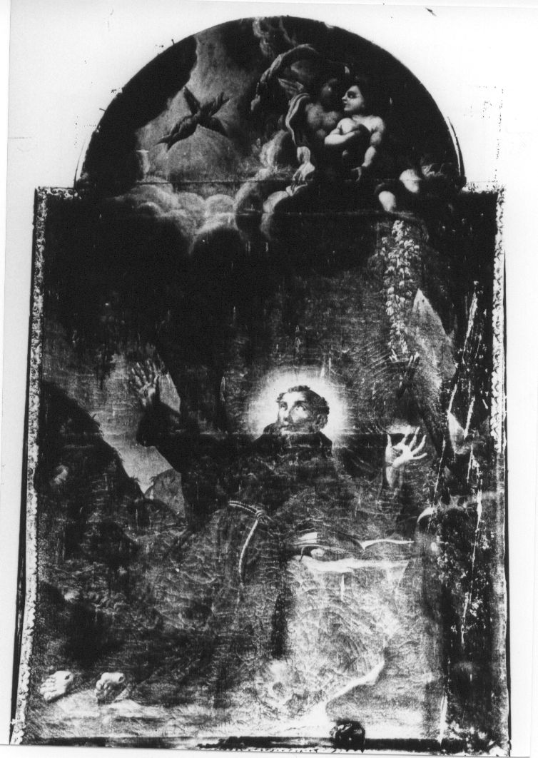 estasi di San Francesco d'Assisi (dipinto, opera isolata) - ambito abruzzese (sec. XVIII)