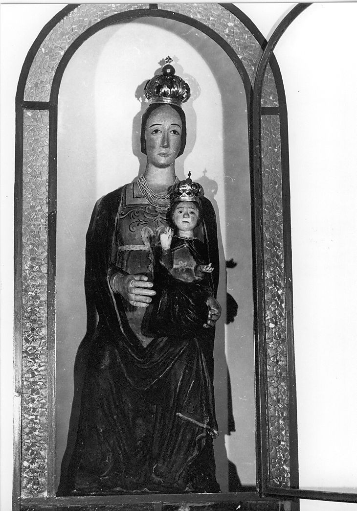 Madonna in trono con Bambino (statua) - ambito abruzzese (sec. XVII)
