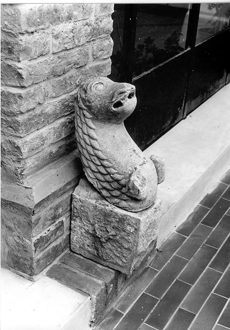 testa di leone (scultura, serie) - ambito abruzzese (sec. XIII)