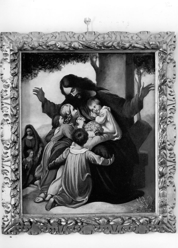 Cristo fra i fanciulli (dipinto, opera isolata) di Aurini Ernesto (attribuito) (secondo quarto sec. XX)