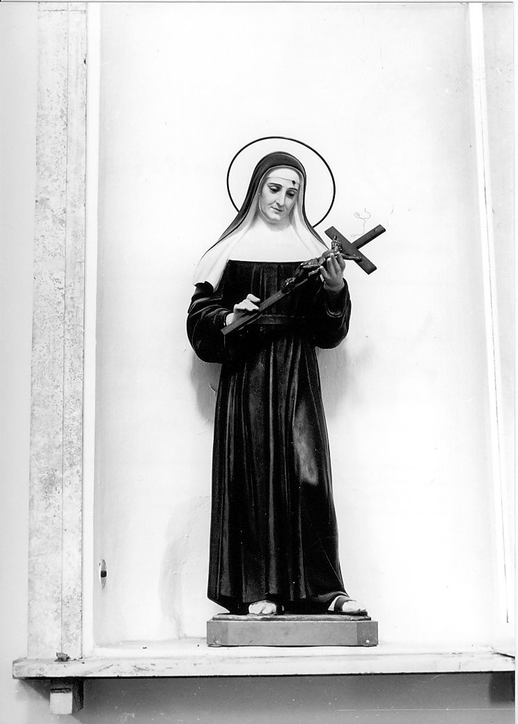 Santa Rita da Cascia (scultura, opera isolata) di Rosa Francesco (bottega) (metà sec. XX)