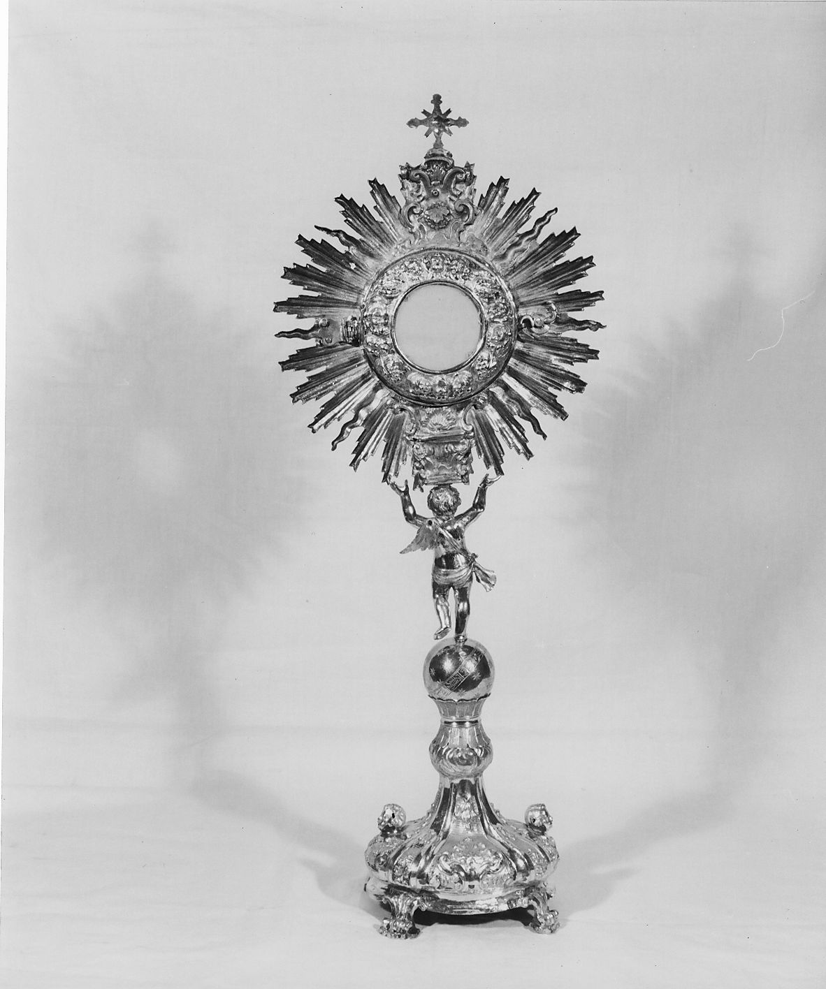 ostensorio - a raggiera, opera isolata - produzione napoletana (sec. XVIII)