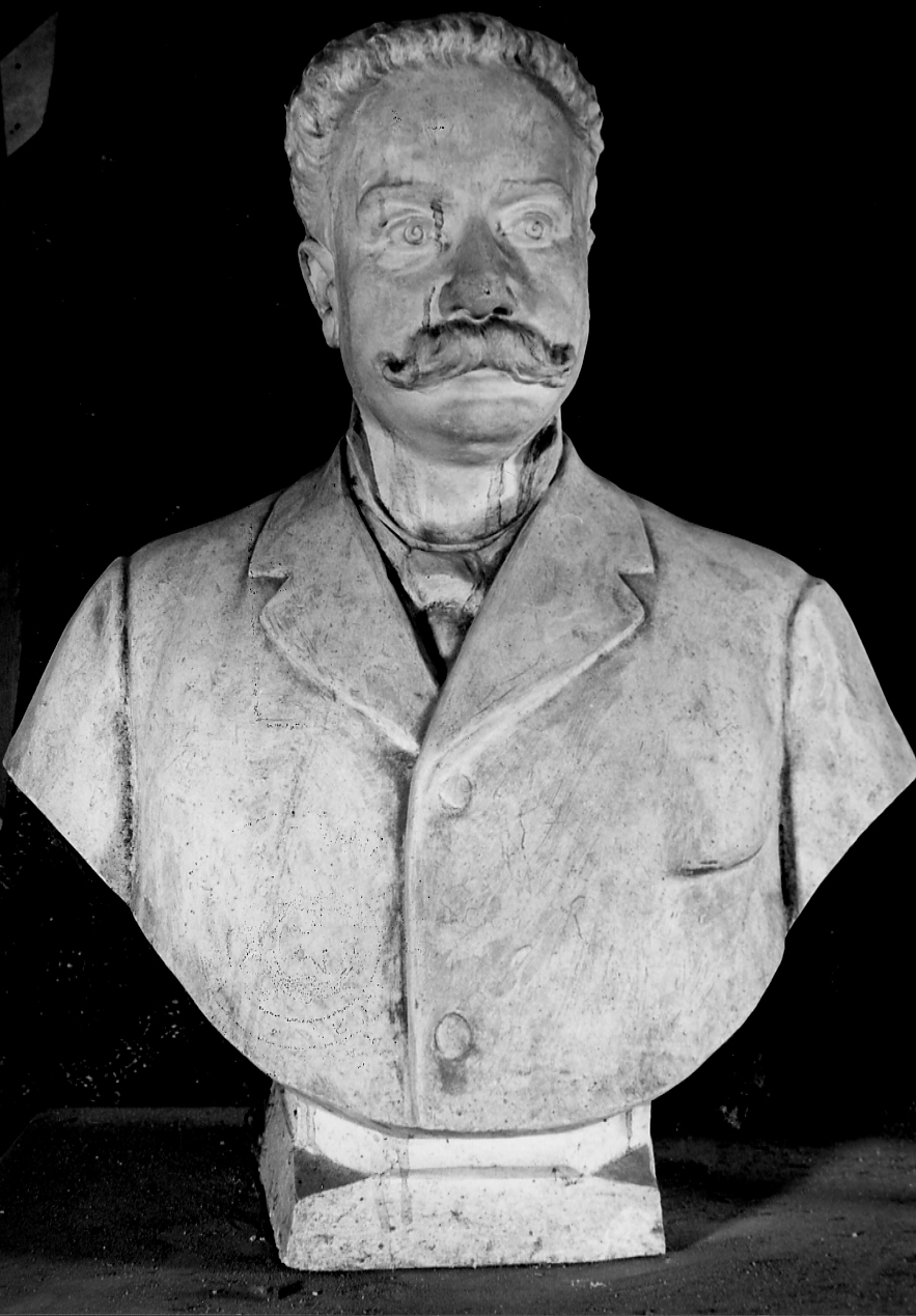 busto ritratto d'uomo (busto, opera isolata) - ambito teramano (ultimo quarto sec. XIX)