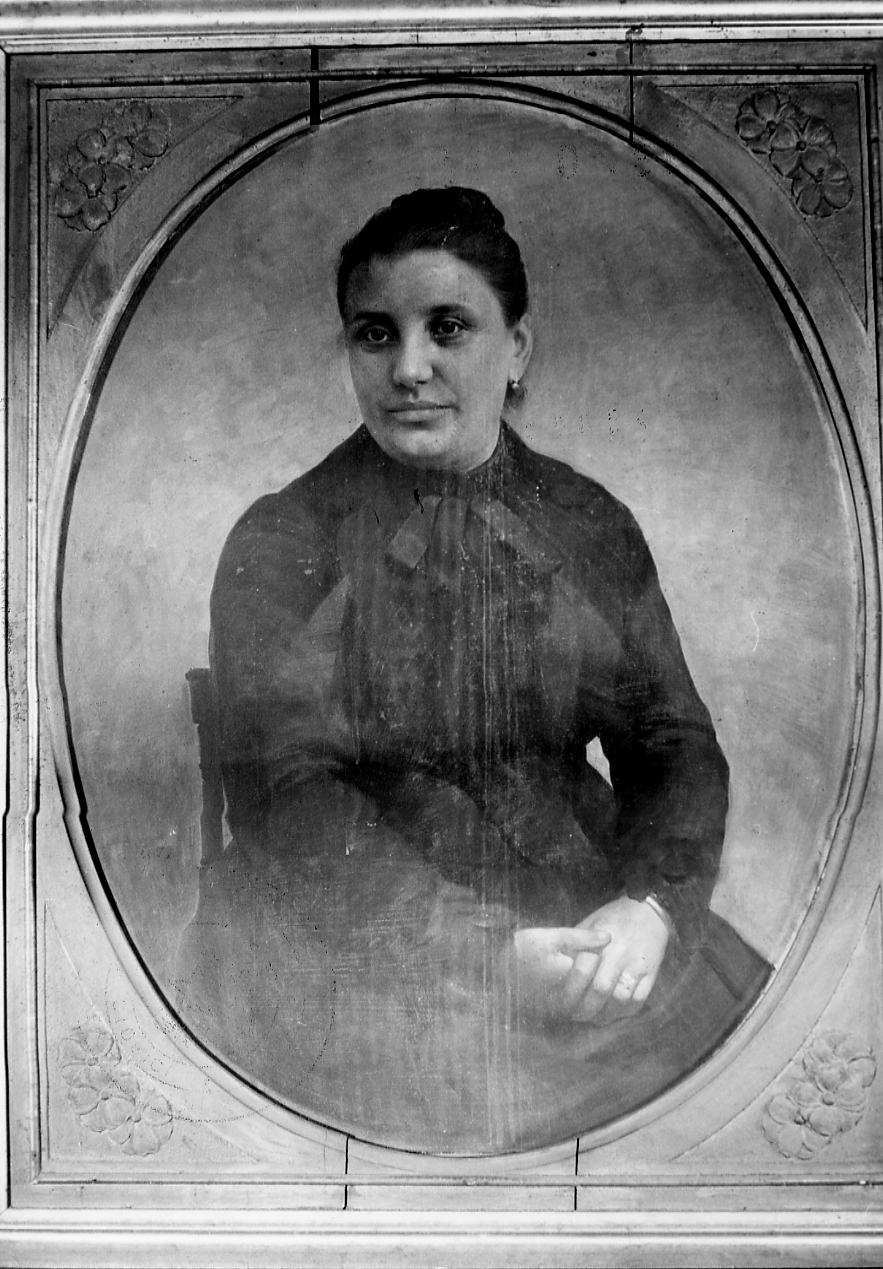 ritratto di donna (dipinto, opera isolata) - ambito teramano (primo quarto sec. XX)