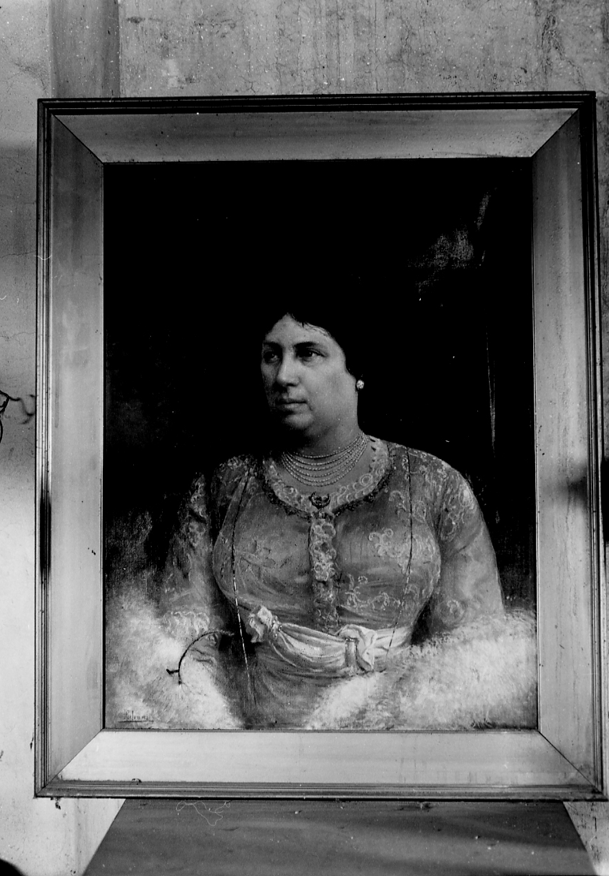 ritratto di donna (dipinto, opera isolata) di Celommi Pasquale (attribuito) (inizio sec. XX)