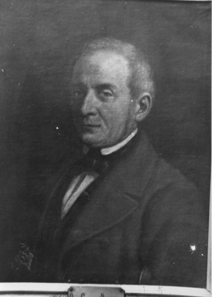 Dott. Giuseppe Romagna, busto ritratto (dipinto, opera isolata) di Della Monica Gennaro (attribuito) (sec. XIX)