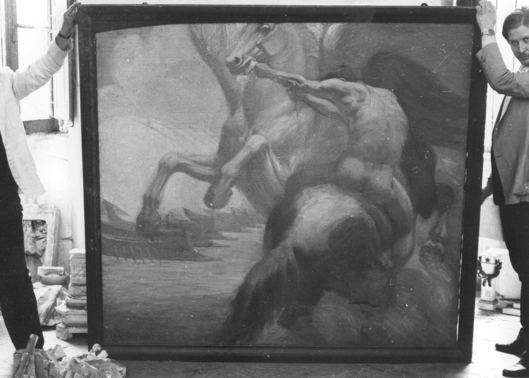 scena mitologica (dipinto) di Diamantini (attribuito) (sec. XX)