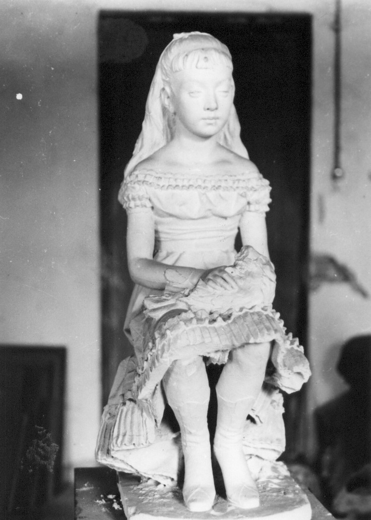 ritratto di bambina (scultura, opera isolata) di Pagliaccetti Raffaello (attribuito) (sec. XIX)