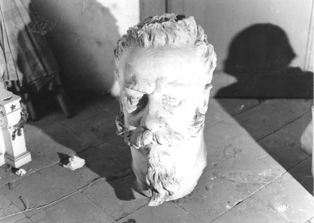 Vittorio Emanuele II, testa d'uomo (scultura, opera isolata) di Pagliaccetti Raffaello (attribuito) (sec. XIX)