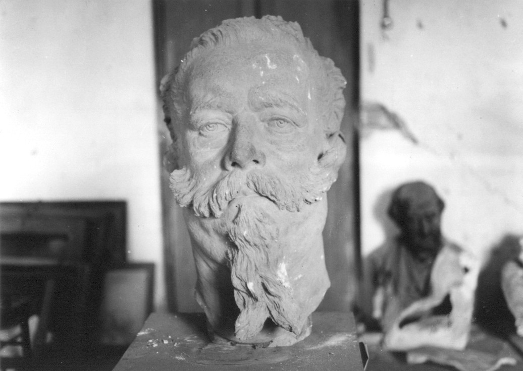 Vittorio Emanuele II, testa d'uomo (scultura, opera isolata) di Pagliaccetti Raffaello (attribuito) (ultimo quarto sec. XIX)