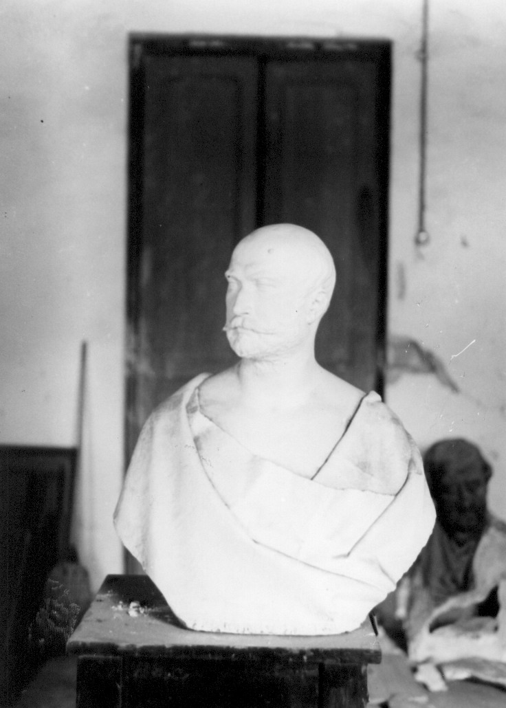 busto d'uomo (busto, opera isolata) di Pagliaccetti Raffaello (attribuito) (seconda metà sec. XIX)