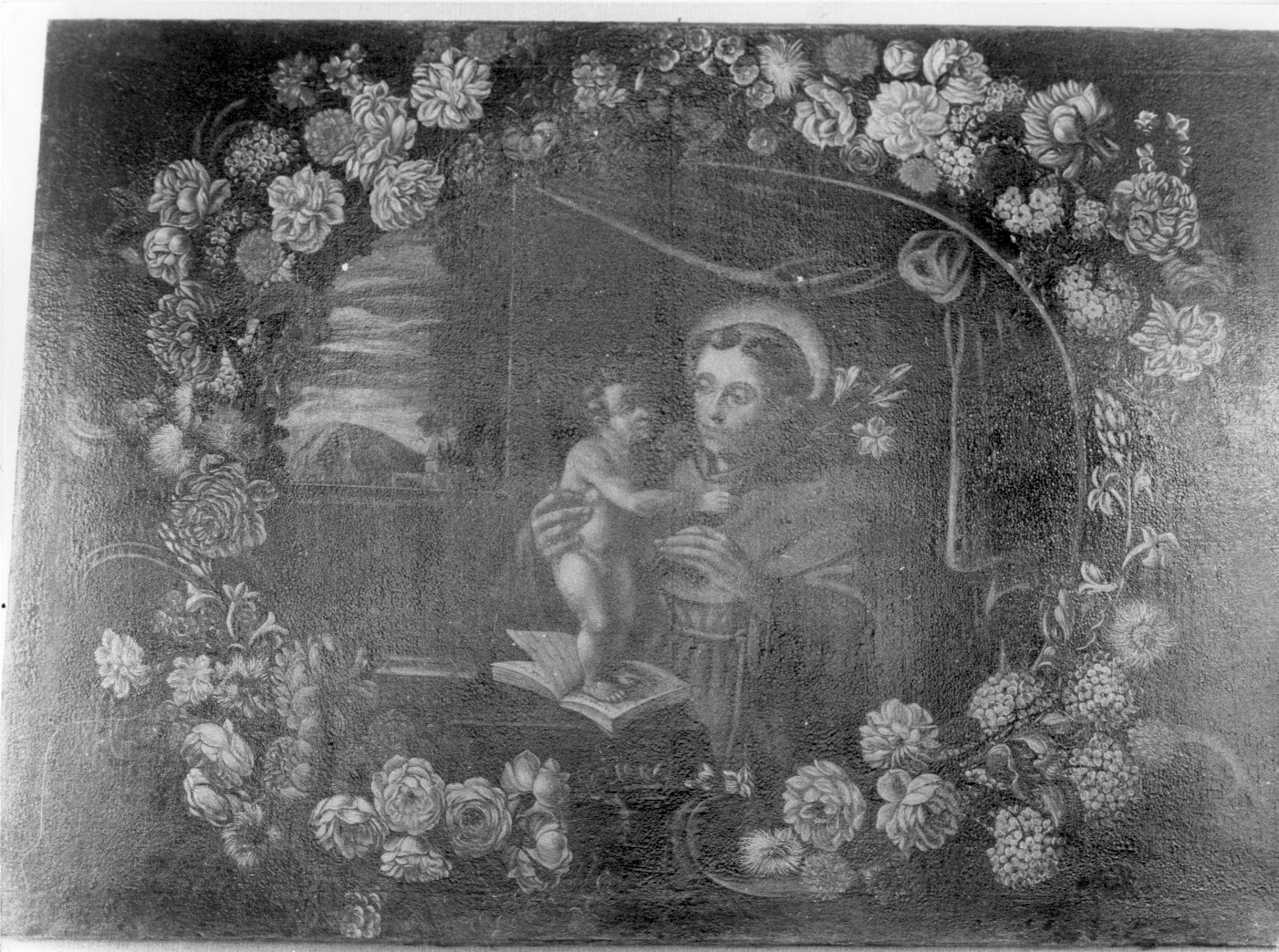 Sant'Antonio da Padova (dipinto, opera isolata) - ambito teramano (sec. XVIII)