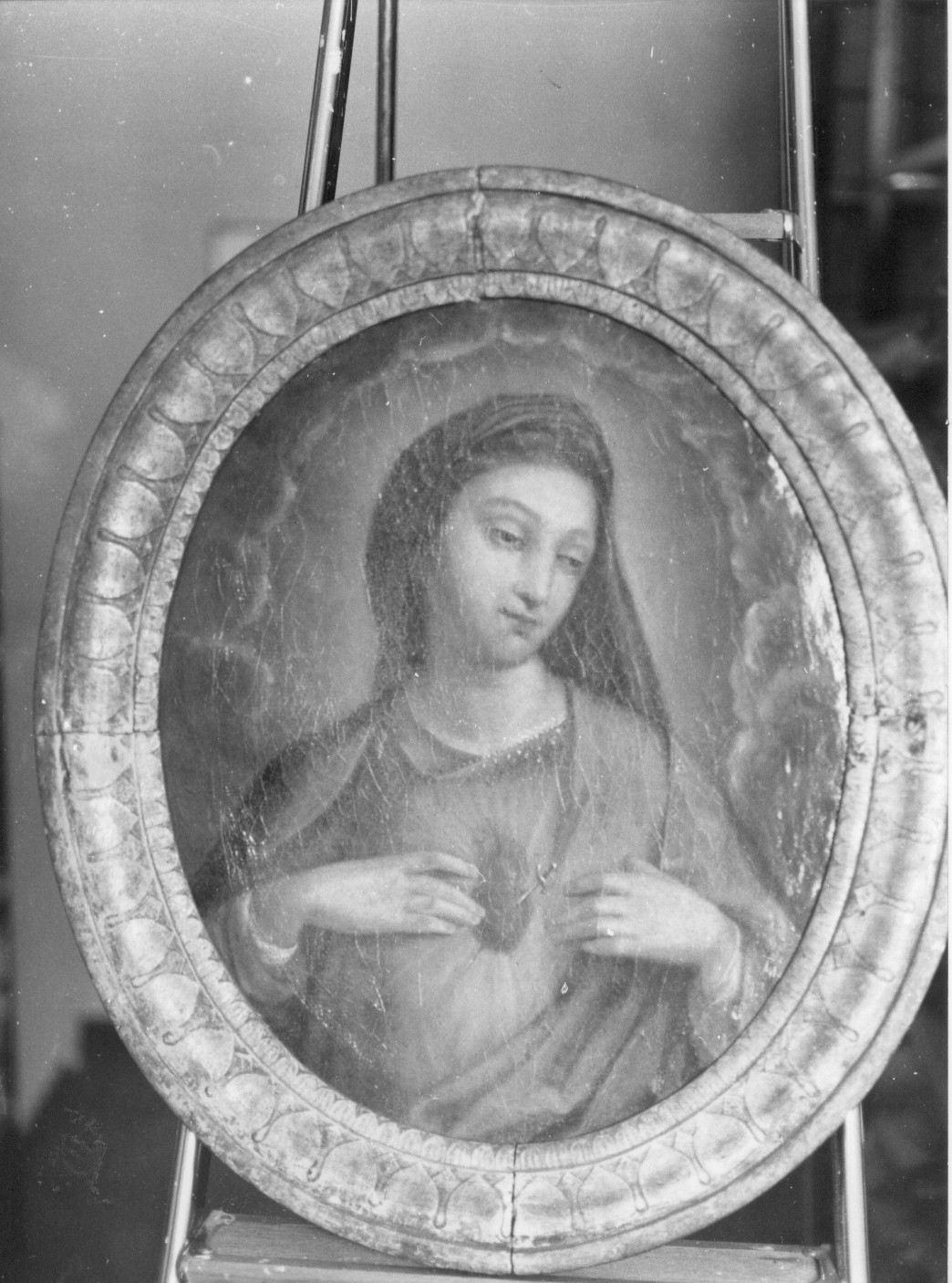 Sacro Cuore di Maria (dipinto, opera isolata) - ambito teramano (sec. XVII)