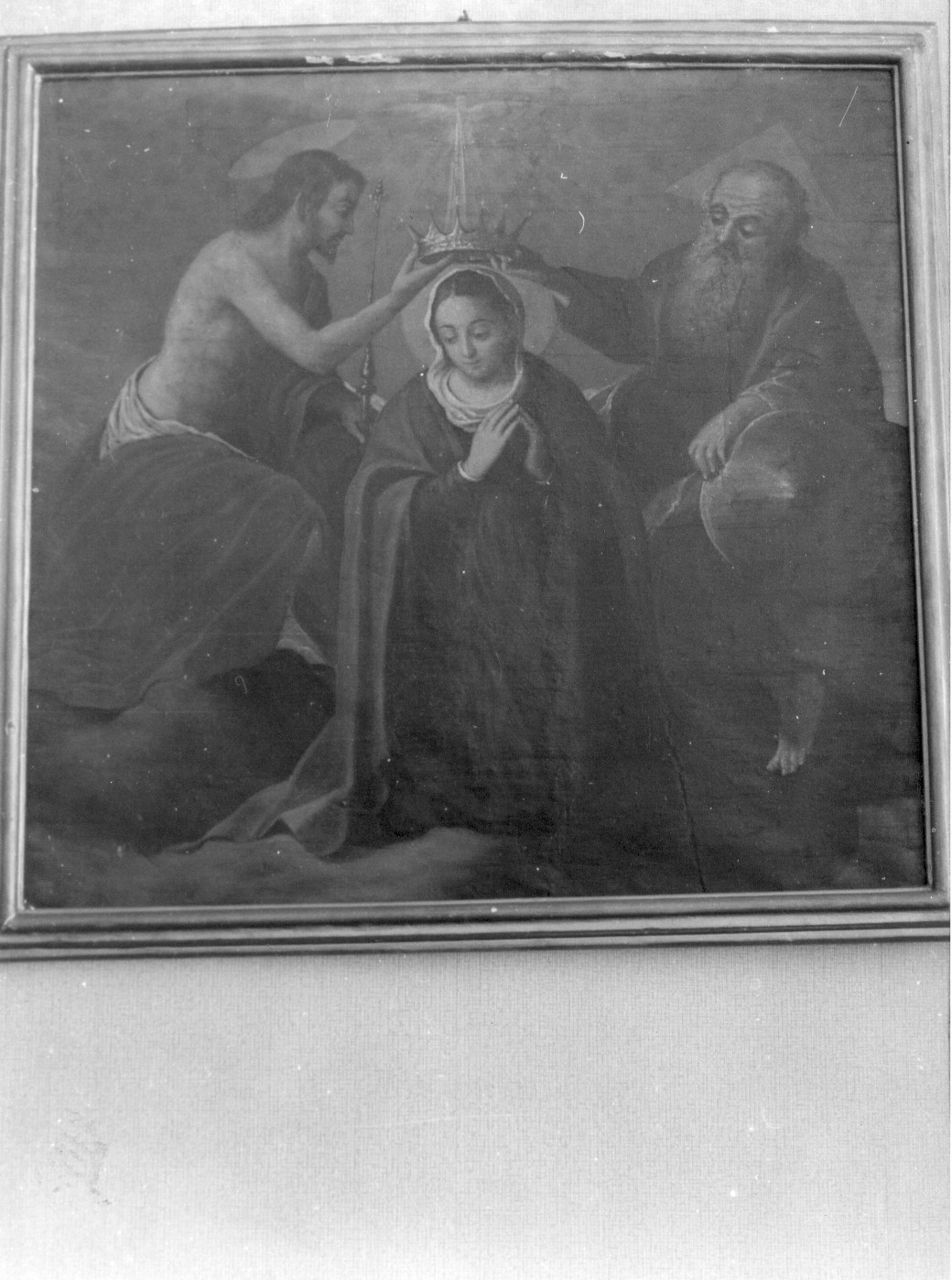 incoronazione di Maria Vergine (dipinto, opera isolata) - ambito teramano (prima metà sec. XVII)