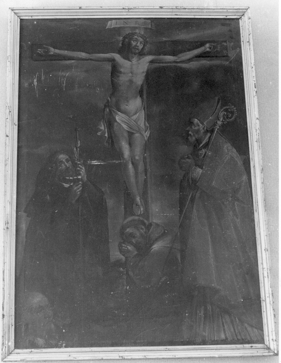 Cristo crocifisso tra Santi (dipinto, opera isolata) - ambito teramano (seconda metà sec. XVII)