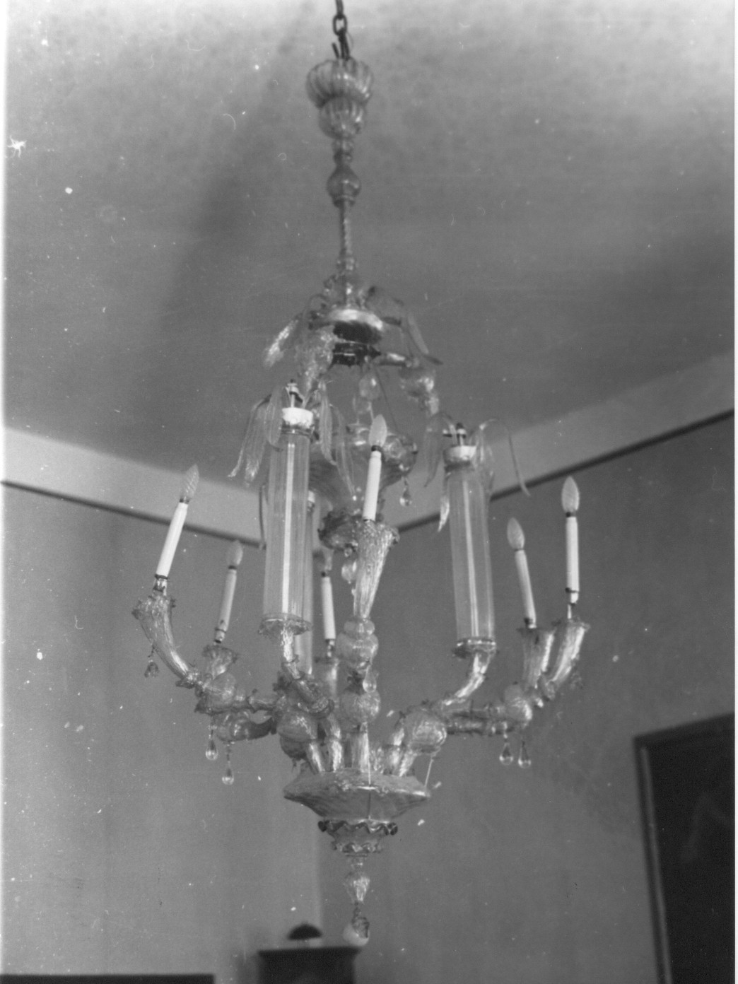lampadario - a bracci, opera isolata - produzione muranese (sec. XIX)