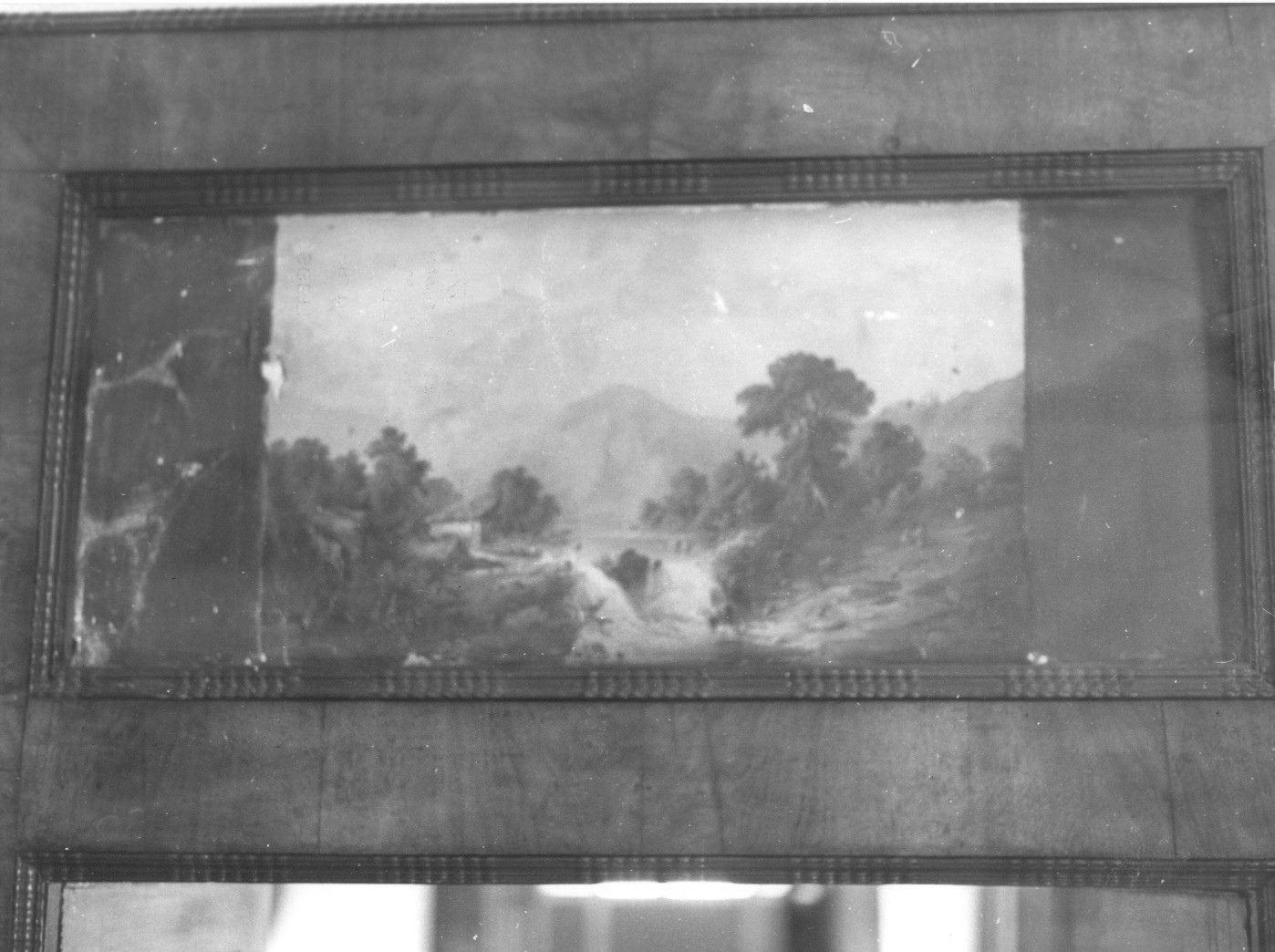 paesaggio con alberi (dipinto) - ambito teramano (sec. XIX)