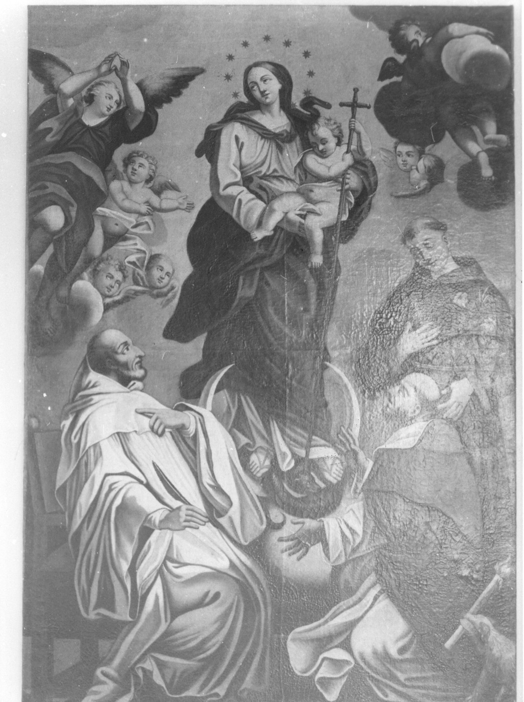 Madonna Immacolata e Santi (dipinto, opera isolata) - ambito teramano (seconda metà sec. XVII)