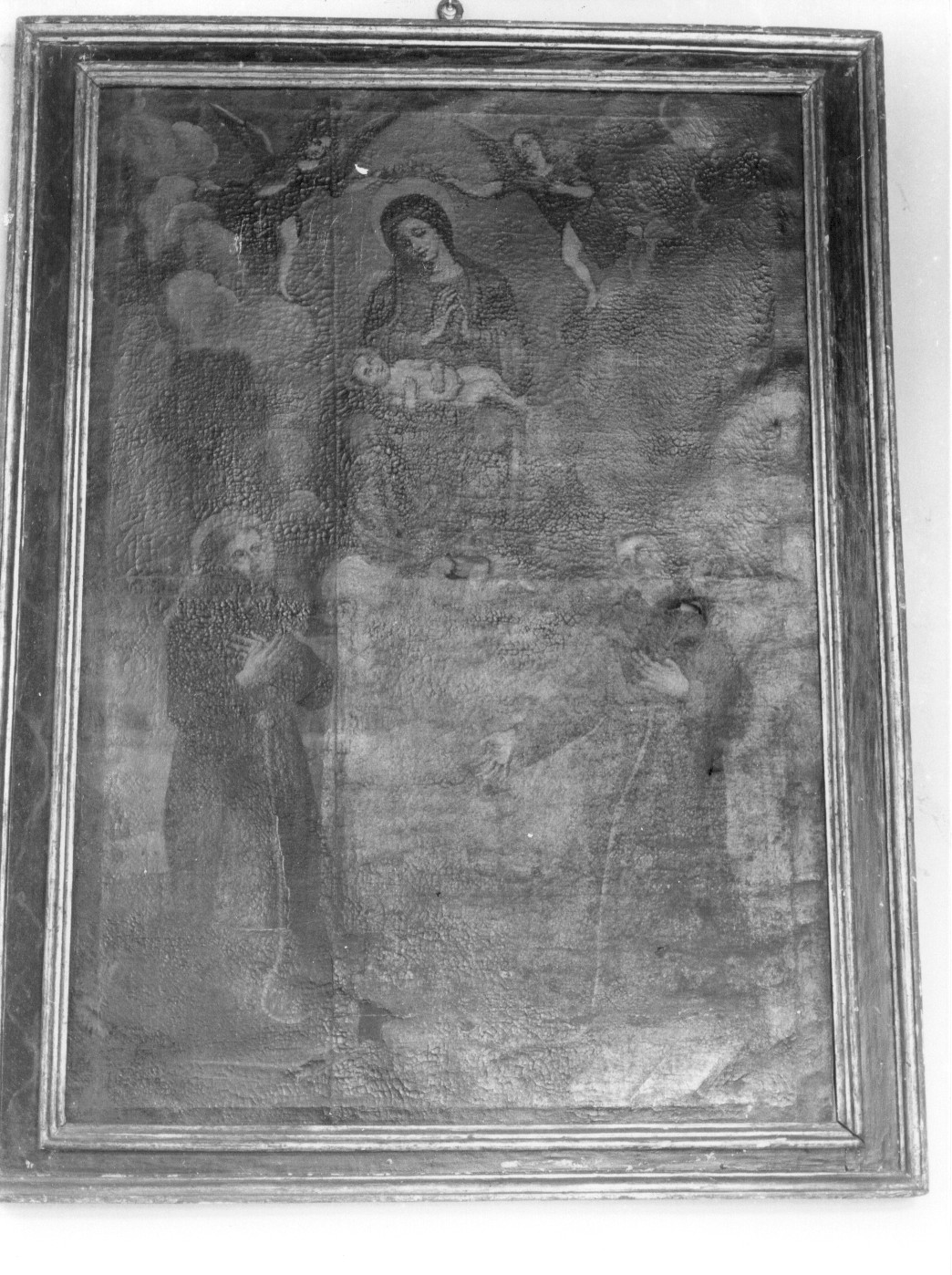 Madonna delle Grazie tra Sant'Antonio da Padova e San Francesco d'Assisi (dipinto, opera isolata) - ambito teramano (sec. XVII)