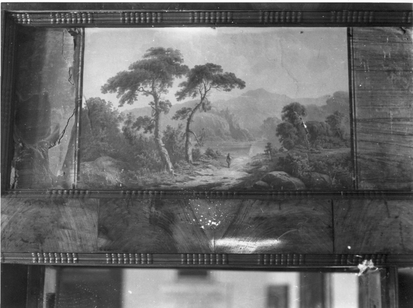 Paesaggio montano, paesaggio (dipinto, opera isolata) - ambito teramano (sec. XIX)