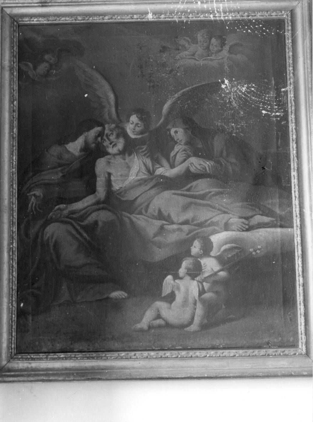 morte di San Giuseppe (dipinto, opera isolata) - ambito teramano (prima metà sec. XVIII)