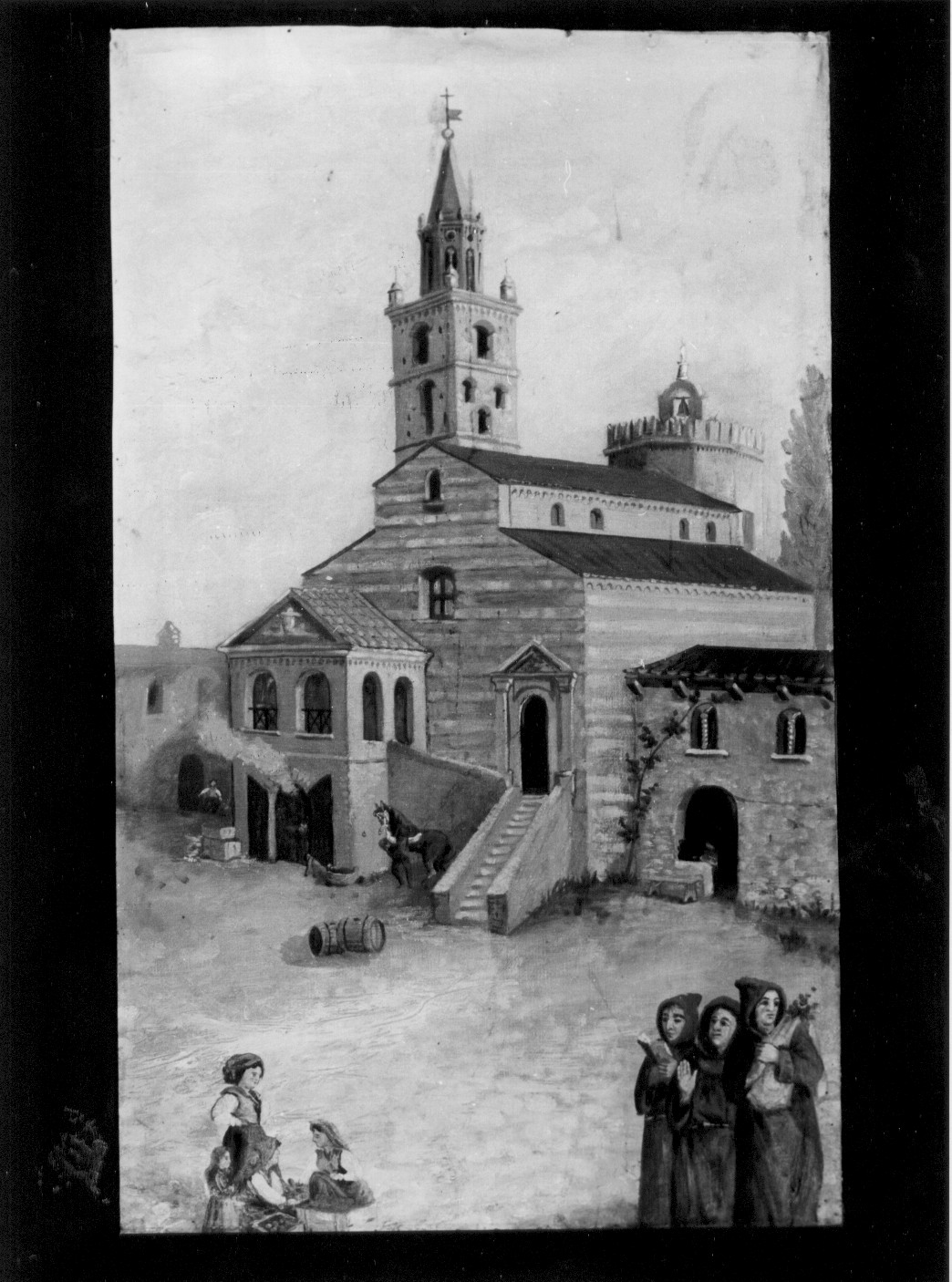 Cattedrale, veduta di Teramo (dipinto, opera isolata) di Sagaria Norberto (attribuito) (inizio sec. XX)
