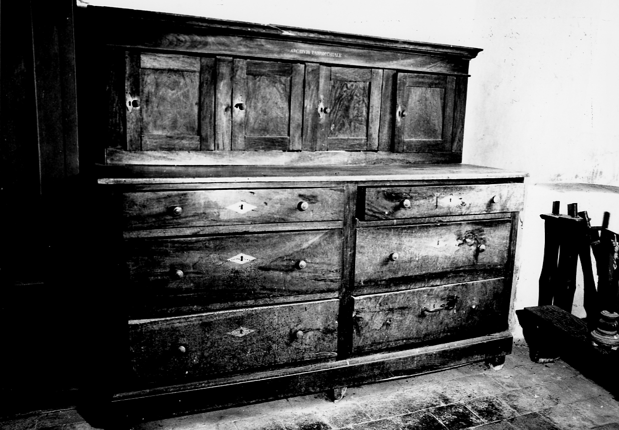 armadio da sacrestia, opera isolata - ambito Italia centrale (sec. XIX)