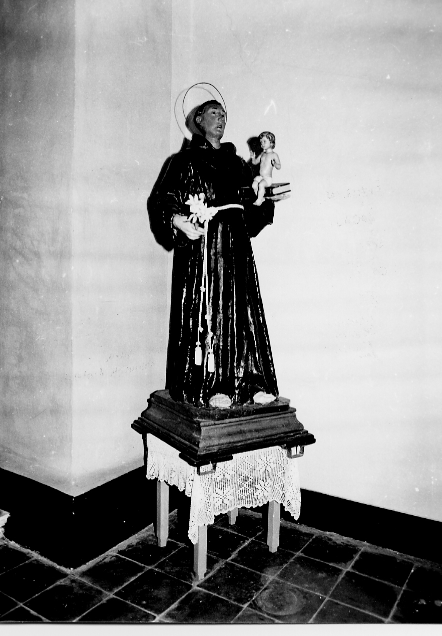 Sant'Antonio (statua, opera isolata) - ambito Italia centrale (fine/inizio secc. XVIII/ XIX)