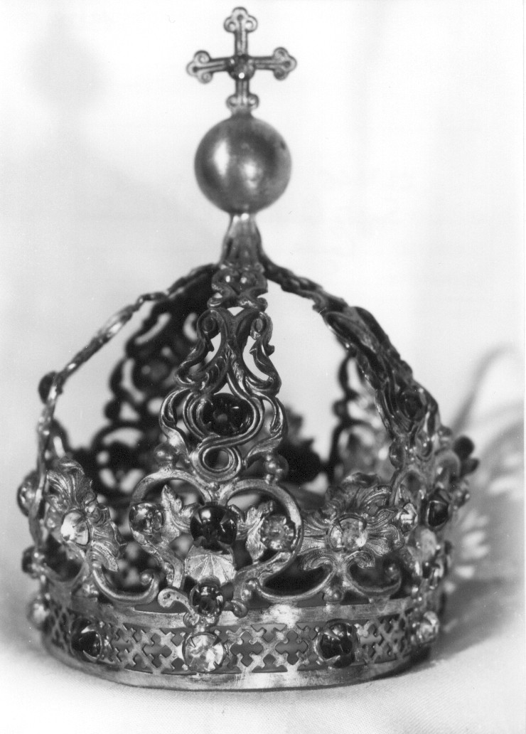 corona da statua - ambito Italia centrale (fine/inizio secc. XIX/ XX)