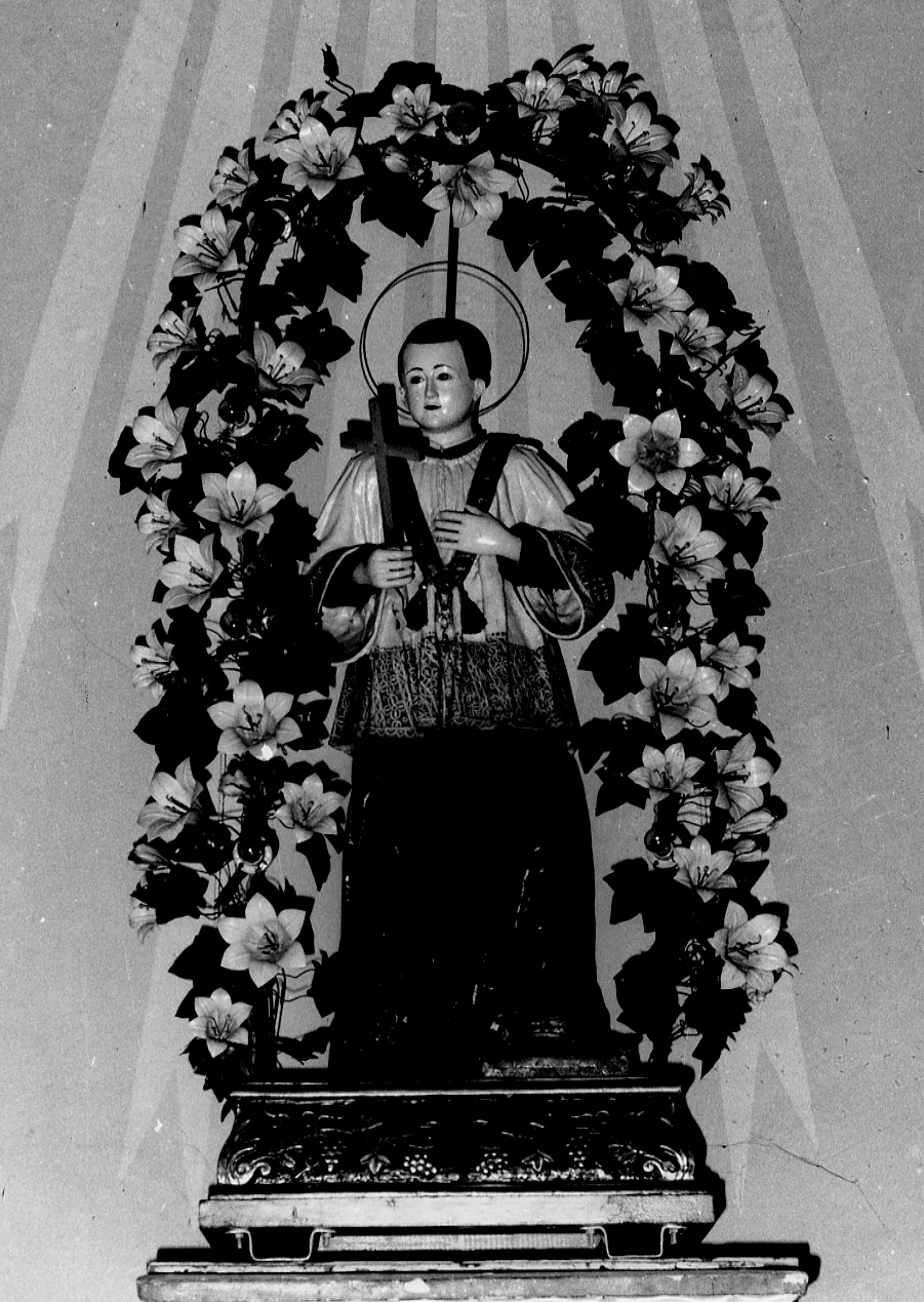 San Luigi Gonzaga (statua, opera isolata) - ambito abruzzese (seconda metà sec. XVIII)