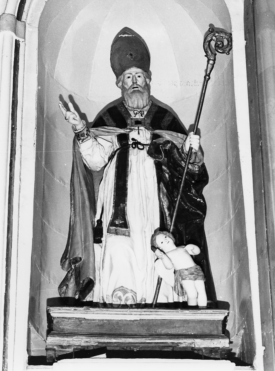 San Biagio benedicente (statua, opera isolata) - ambito abruzzese (sec. XIX)