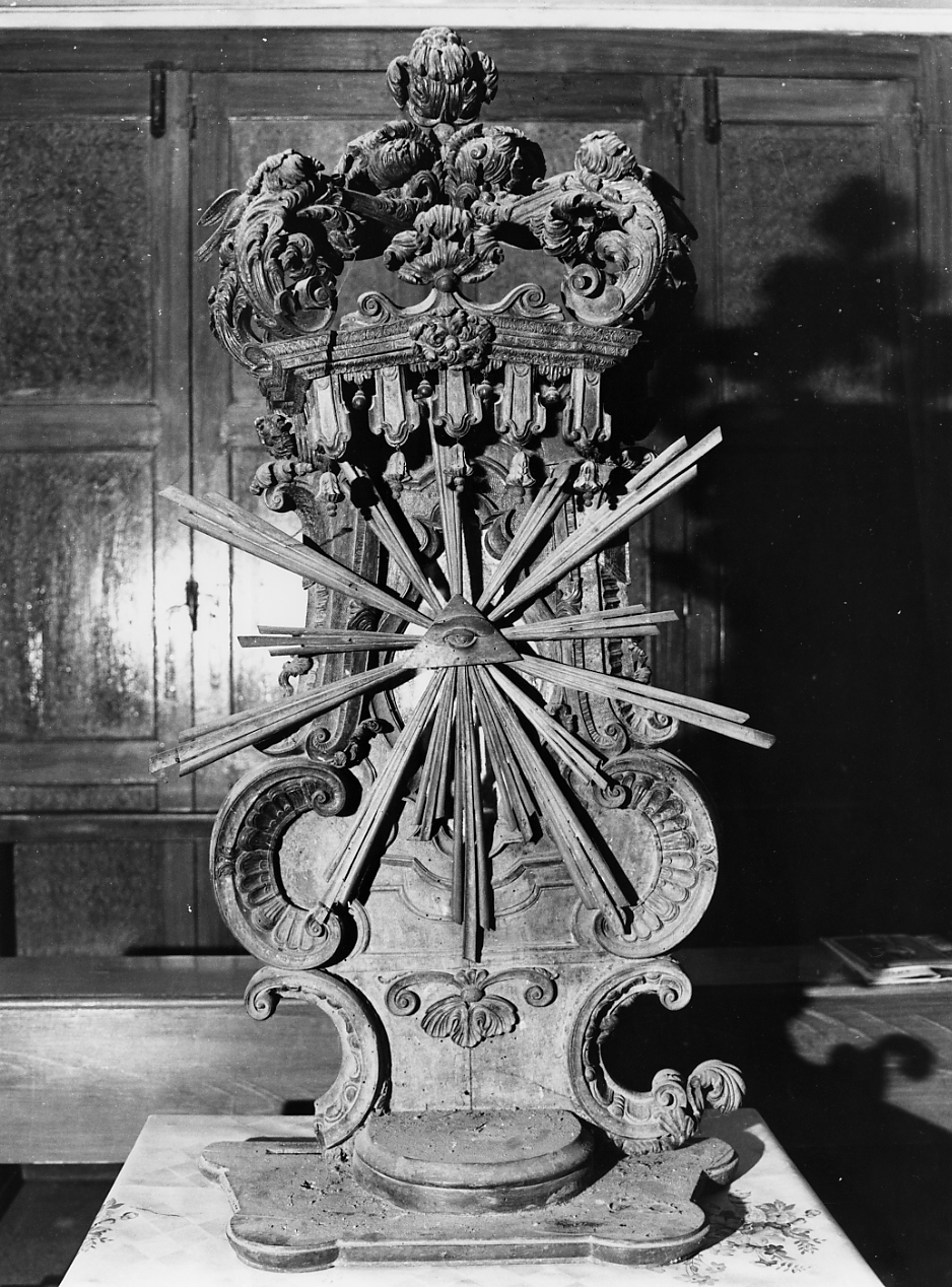 tronetto per esposizione eucaristica, opera isolata - ambito abruzzese (sec. XVIII)