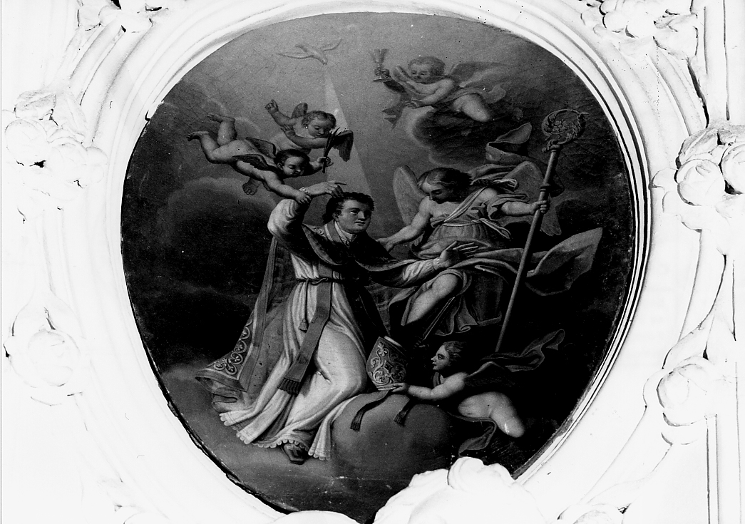 San Donato assunto in cielo da angeli (dipinto) di De Benedictis Francesco Maria (sec. XIX)