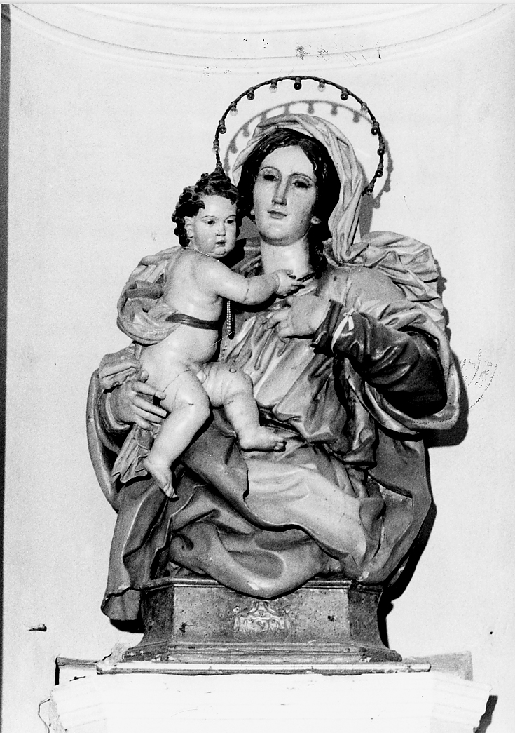 Madonna del Ponte, Madonna con Bambino (statua, opera isolata) - ambito napoletano (sec. XIX)