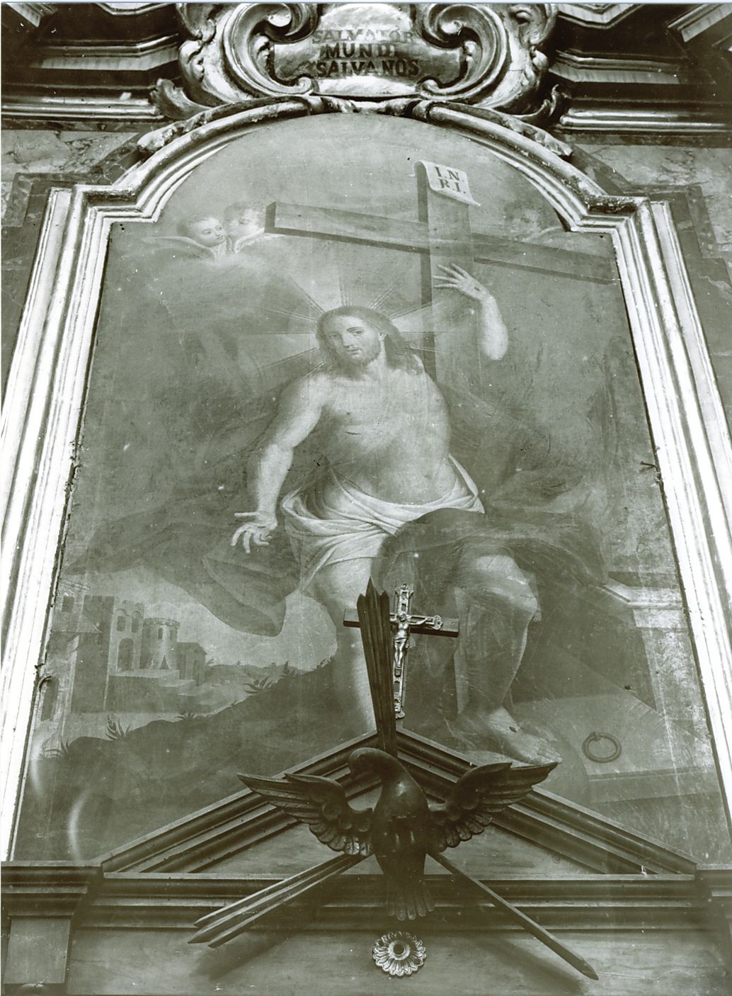 Cristo Salvatore (dipinto, opera isolata) - ambito Italia centrale (sec. XVII)