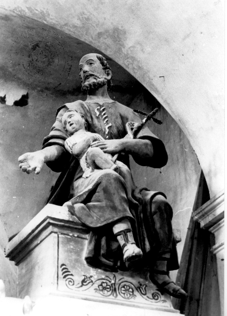 Sant'Egidio e Gesù Bambino (statua) - ambito abruzzese (sec. XVIII)